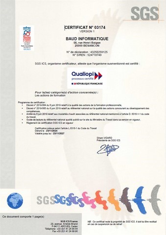 Certificat Qualiopi
